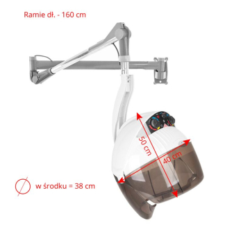 Gabbiano suszarka wisząca Centurion DVI-303W trzy prędkości ionic biała