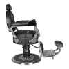 Gabbiano fotel barberski Cesare Silver czarny