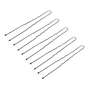Kokówki fryzjerskie do włosów E-65 300 szt. 7 cm czarne