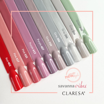 CLARESA Lakier hybrydowy GRAY 204 -5g