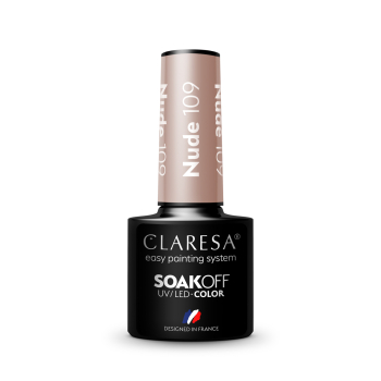 CLARESA Lakier hybrydowy NUDE 109 -5g